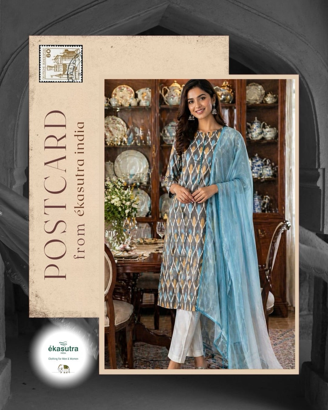 Aarohi Ikat Suit Set