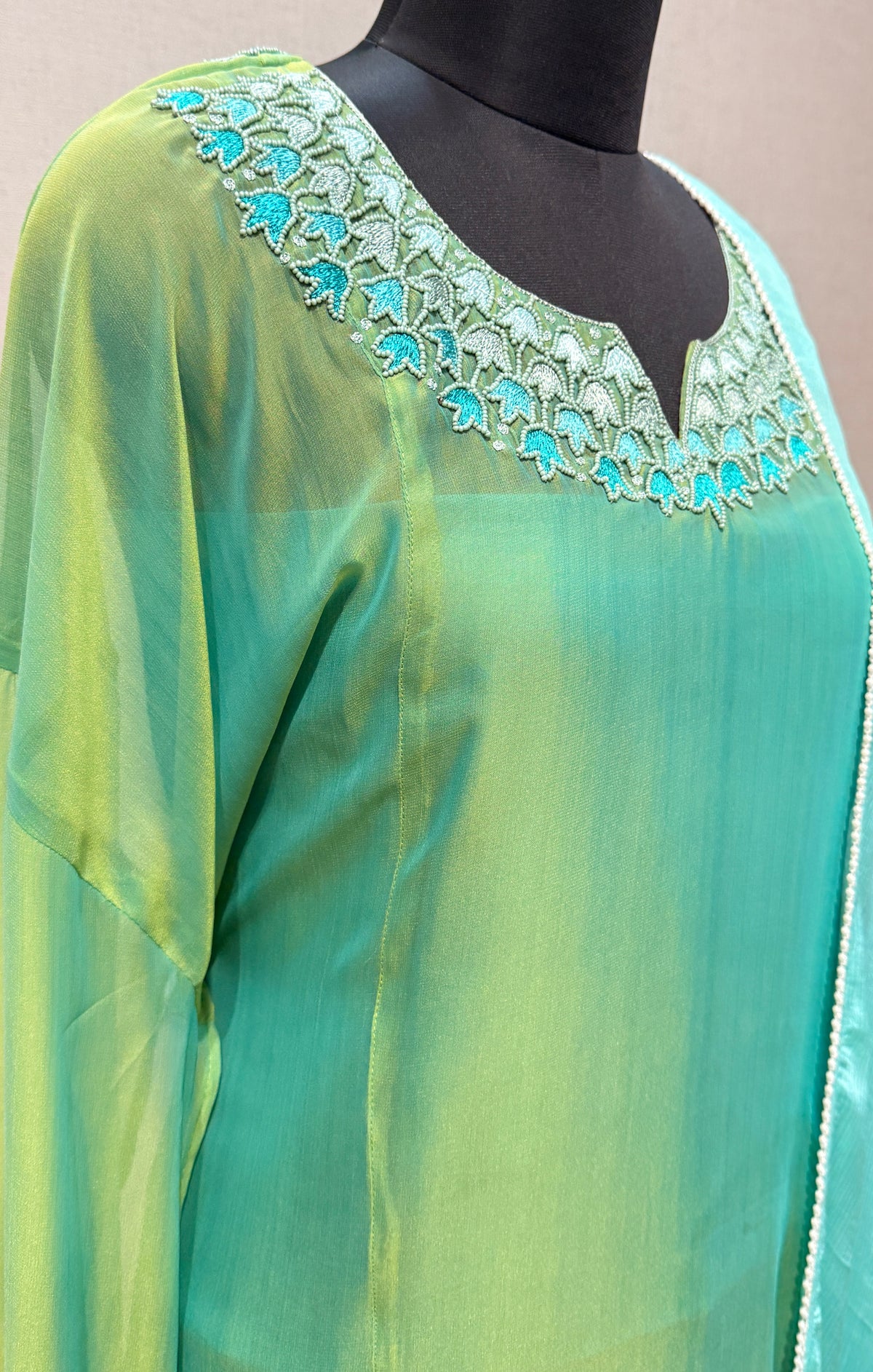 AQUA AURA SUIT SET- AQUA & SEA GREEN