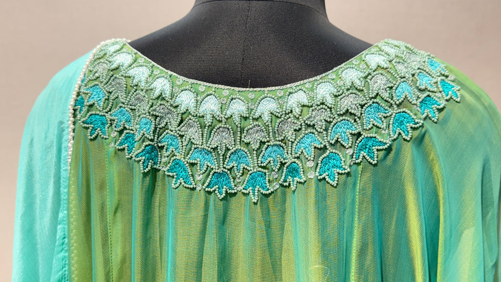 AQUA AURA SUIT SET- AQUA & SEA GREEN