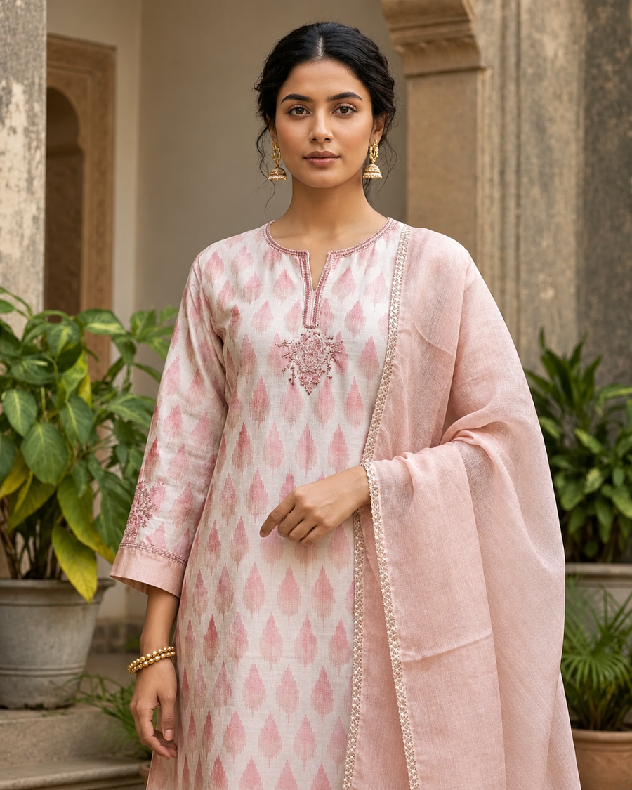 Blush Ikat Suit