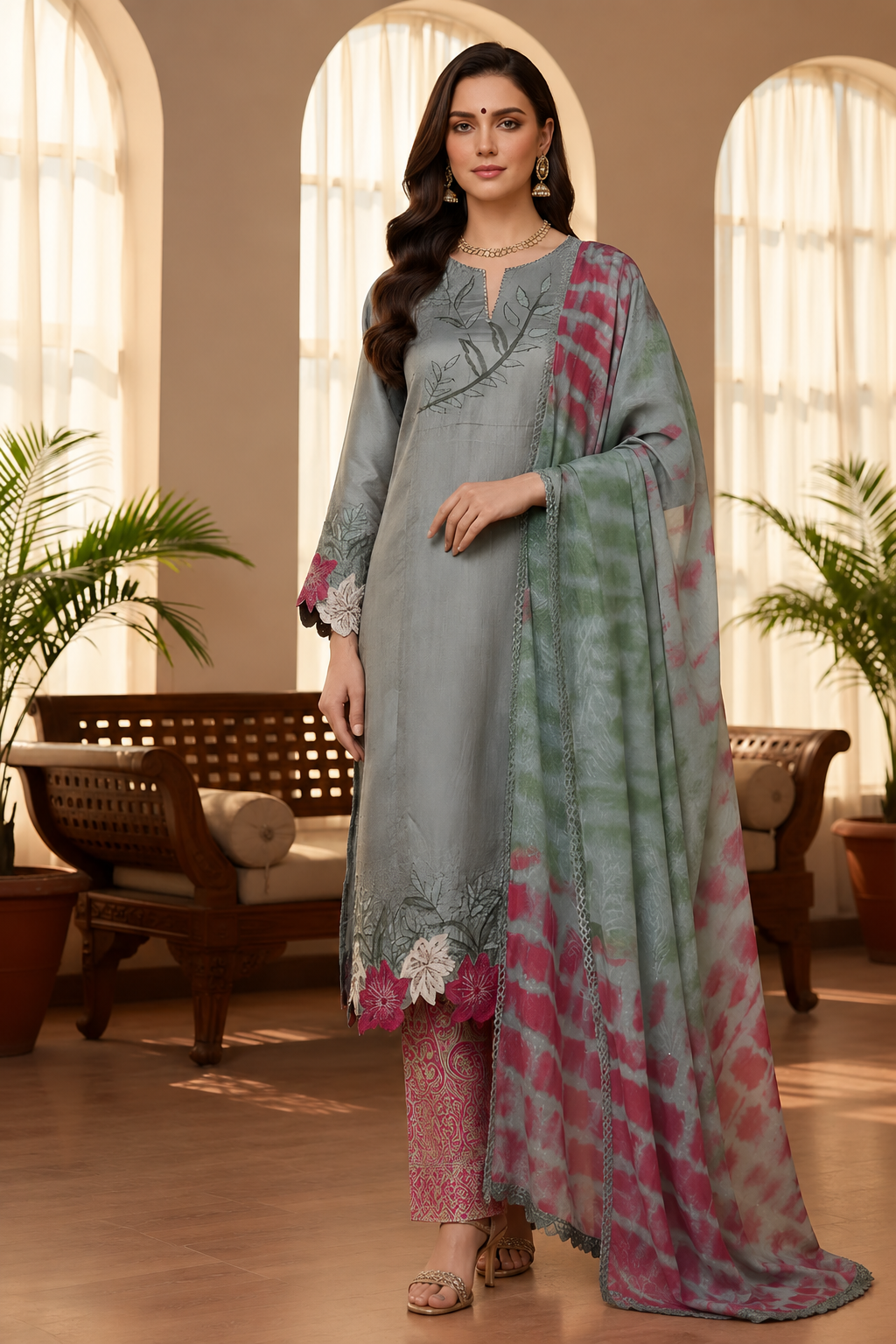 BOTANICAL MUSE SUIT- SAGE GREY