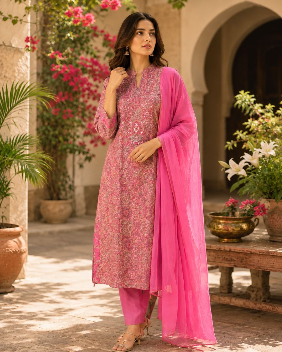 Banarasi Zardozi Suit Set