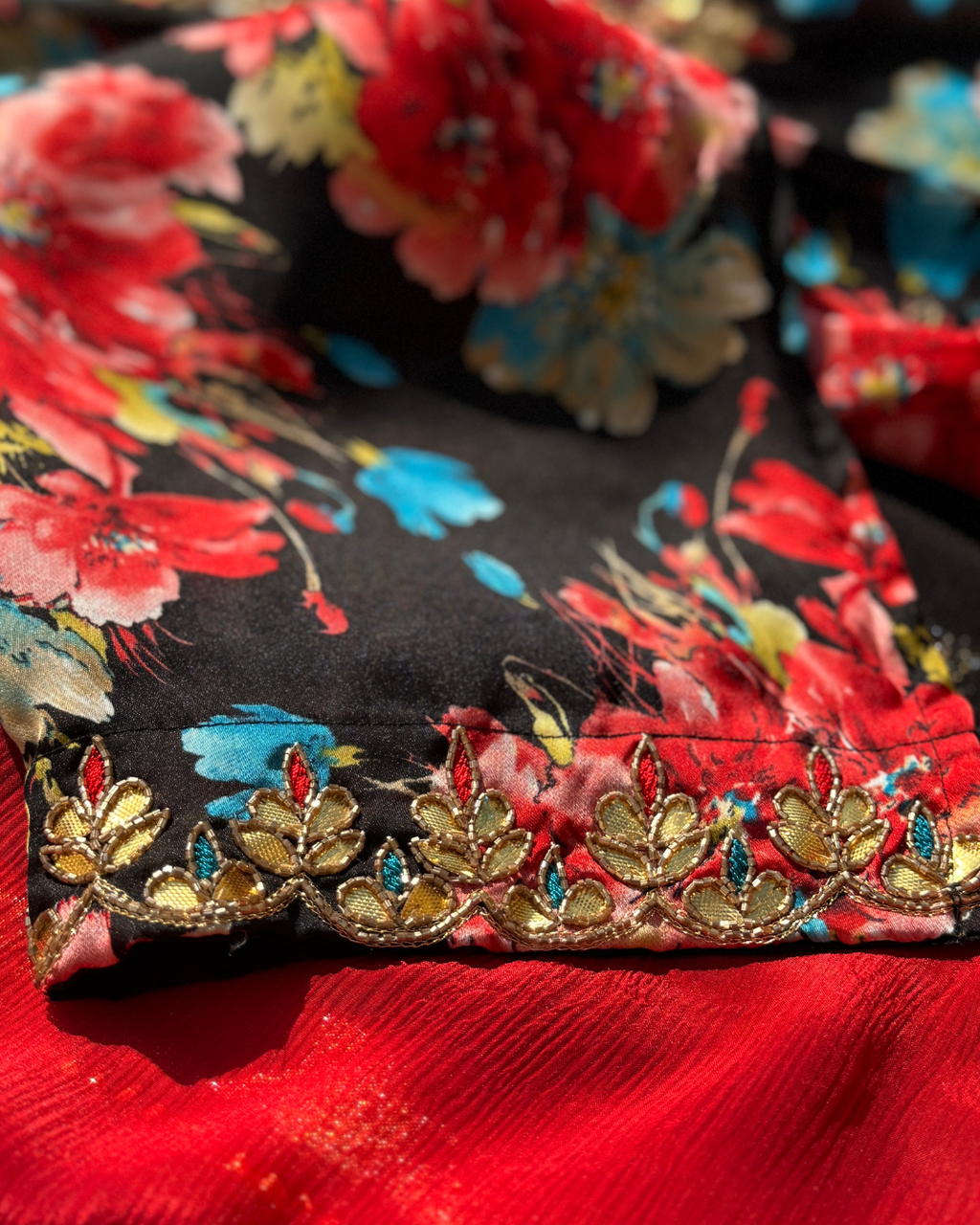 MIDNIGHT BLOOM SUIT- BLACK
