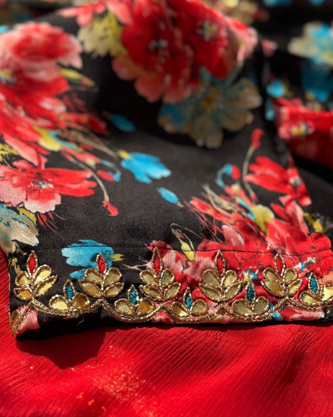 MIDNIGHT BLOOM SUIT- BLACK
