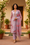 ROSEWATER FLORAL SUIT- MAUVE