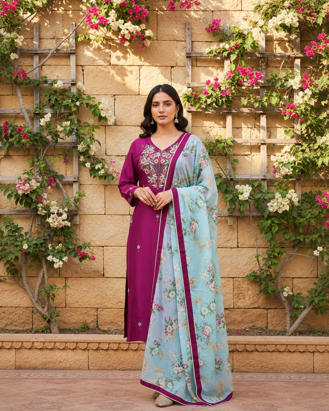Berry Blossom Suit Set