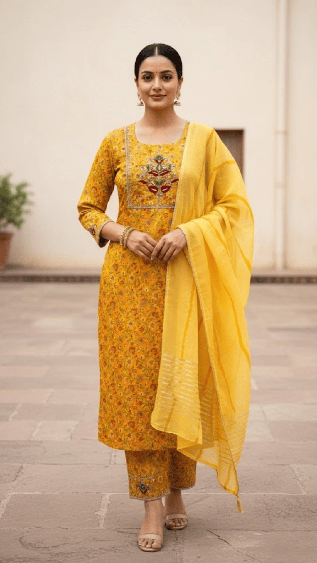 Sunshine Heritage Suit - Mustard Yellow