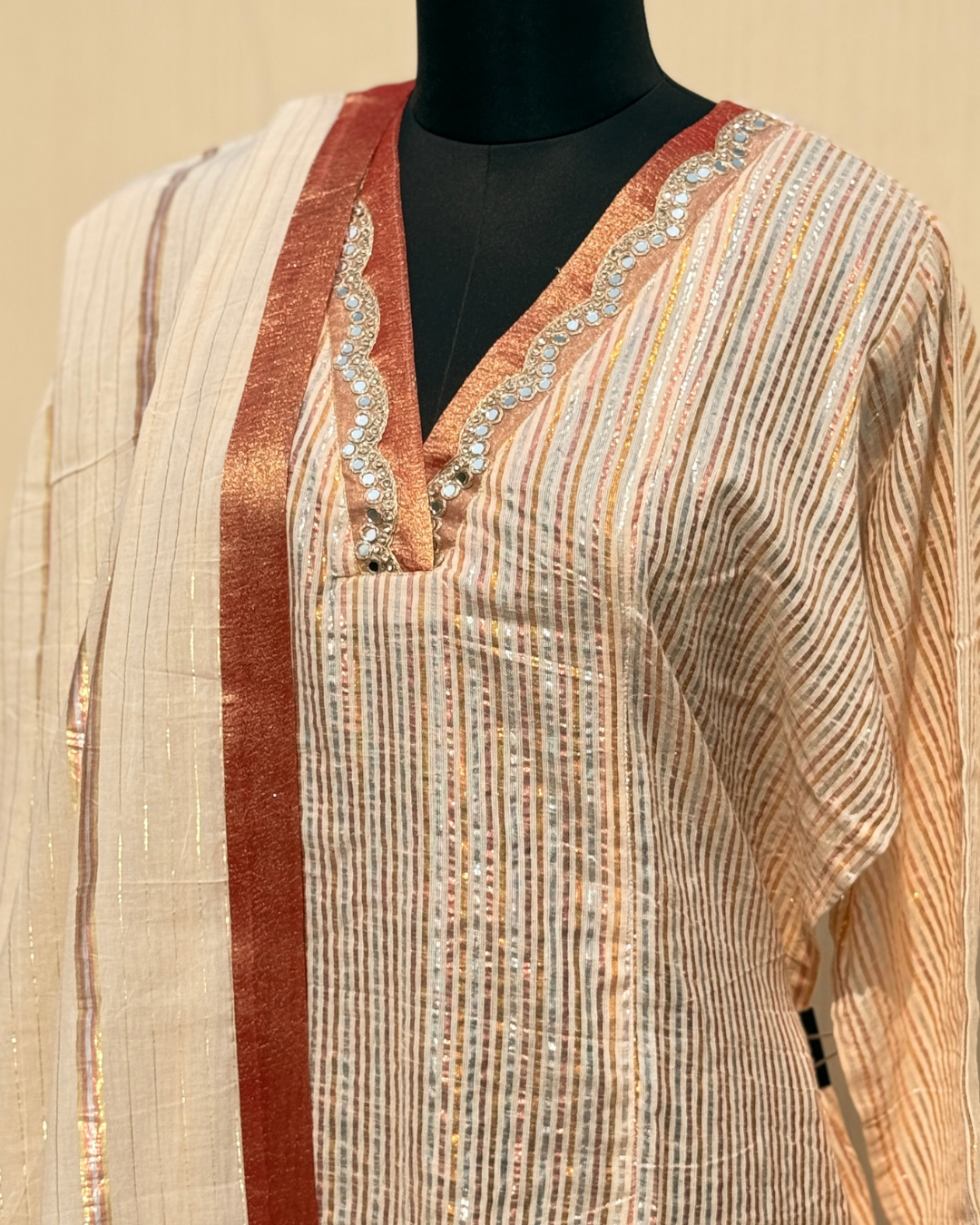 The Subtle Shimmer Suit - Ivory