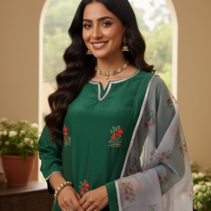 THE EMERALD MUSE SUIT- DEEP EMERALD GREEN